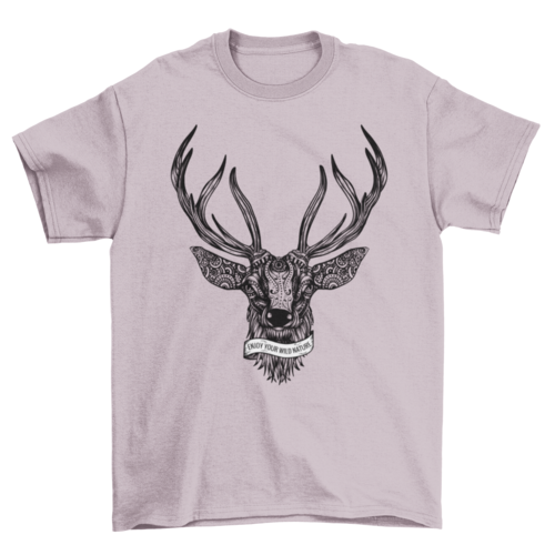 Deer illustration t-shirt design